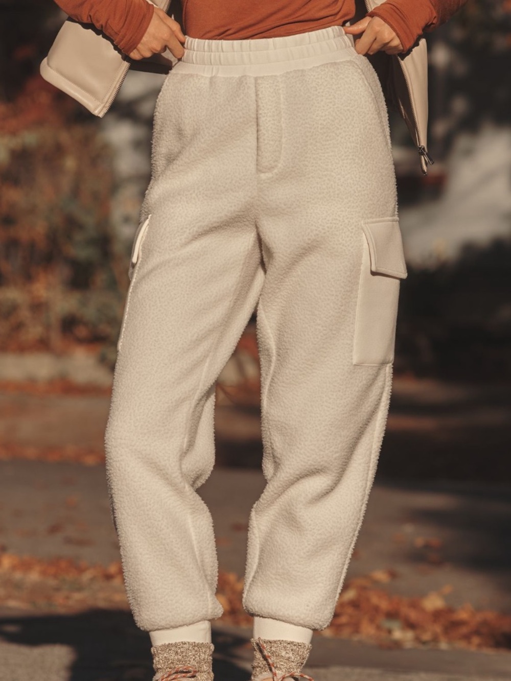 Varley Samson for ANTHROPLOGIE | Relaxed Fleece Pants | size small